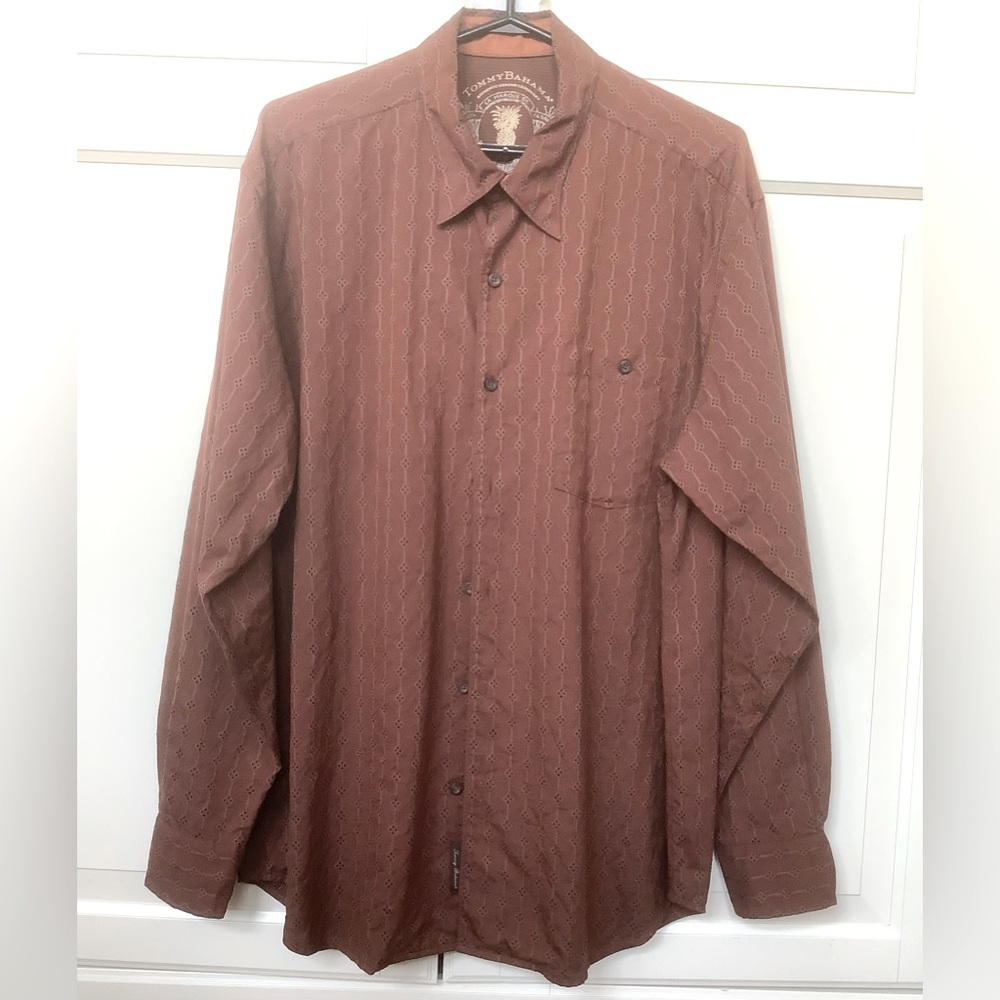 Tommy Bahama Men's Patterned Silk Blend Shirt